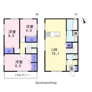 兵庫県姫路市継【一戸建】の間取り