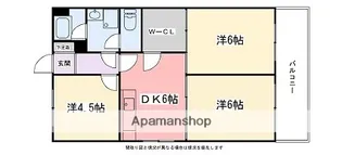 東今宿中村コーポⅡ【504号室】の間取り