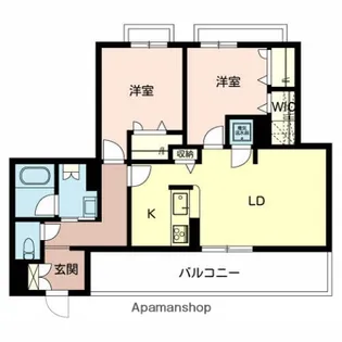 パールコート【205号室】の間取り