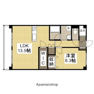フレグランス大日【3-D号室】の間取り