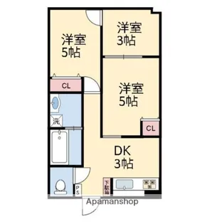 琴岡ビル【407号室】の間取り