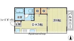 ラポール弍番館【202号室】の間取り