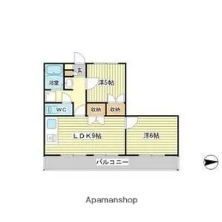 プライムハイツ寺家【301号室】の間取り