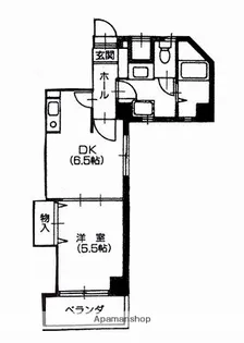 スタシオン【401号室】の間取り
