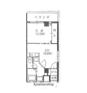 スタシオン【301号室】の間取り