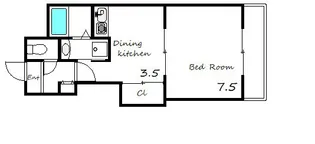 フラットフォー【405号室号室】の間取り