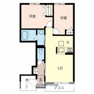 PISO MARIO A【1階】の間取り