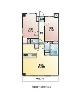 エスペーロ新在家【3階】の間取り