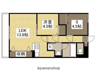 MISTRAL三左衛門Ⅰ【103号室】の間取り