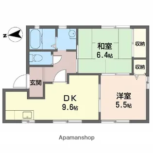 ハーティー黍田 B【1階】の間取り