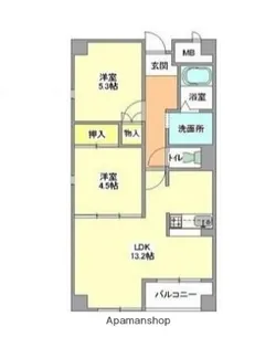 セントポーリア Ⅱ【3階】の間取り
