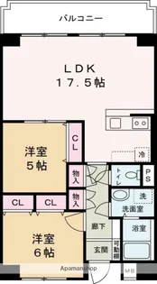 アルコ・ラ・カーサ佃町Ⅱ【602号室】の間取り