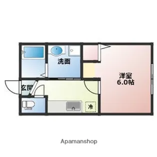 リープラスはりま勝原【1-C号室】の間取り