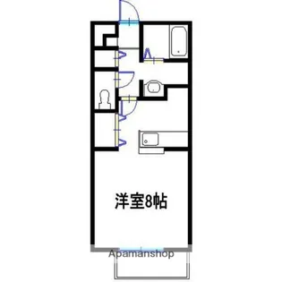 コンフォートテクノ2 B棟【207号室】の間取り