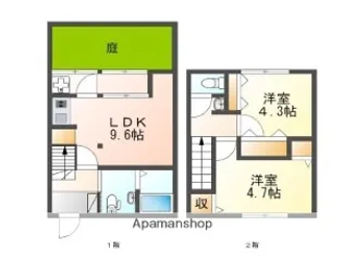 兵庫県姫路市西八代町【一戸建】の間取り