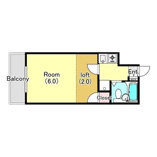 パレス西中島【1階】の間取り