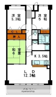 LAND・S【302号室】の間取り