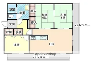 高楽ハイツ【405号室】の間取り