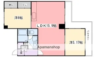 インタービレッジ広畑【8階】の間取り
