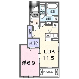 フレンドリー A【1階】の間取り