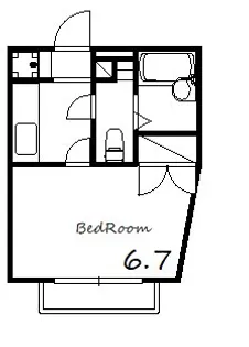 ジュネス白国【206号室号室】の間取り