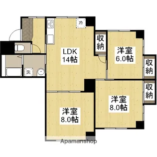 シャルムみつひろ【3階】の間取り