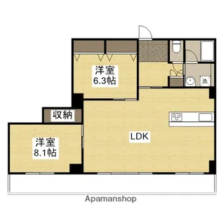 シャルムみつひろ【112号室】の間取り