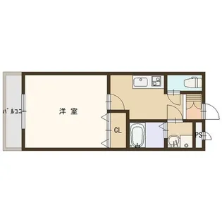 ホッフェンシュタット【202号室】の間取り