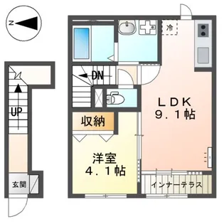M’SレジデンスHIMEJI【205号室】の間取り