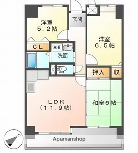 ベーセ・ベージェ西今宿【904号室】の間取り
