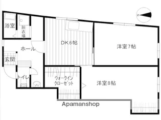 コーポ西宮【2F東側号室】の間取り