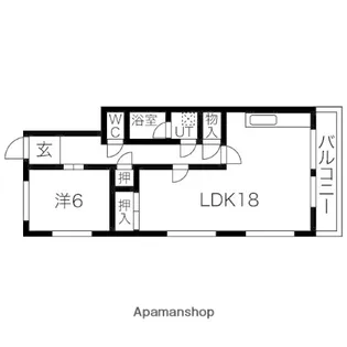 ハイツガルム【3-F号室】の間取り