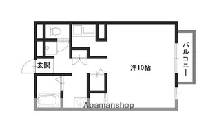 メゾンボヌール【201号室】の間取り