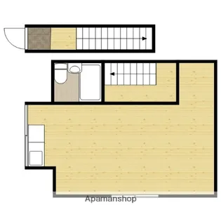 ユニハイツ田村Ⅱ【2階西号室】の間取り