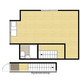 ユニハイツ田村Ⅱ【2階東号室】の間取り