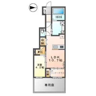 トワ・フィーユⅡ【1階】の間取り