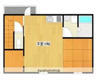 ミントハイツ【D号室】の間取り