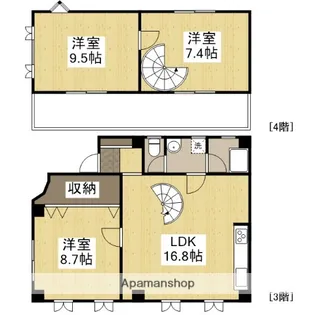 TRUSTビルディング【301号室】の間取り