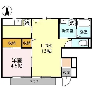 ソレジオ桜【1階】の間取り