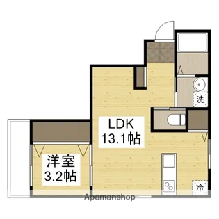パークサイド伊保【205号室】の間取り