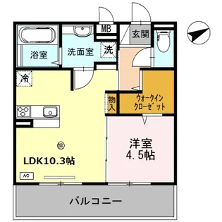 アップフィールド【3階】の間取り