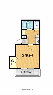 グランジュール深澤【202号室】の間取り