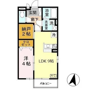 サンライズ清水【2階】の間取り