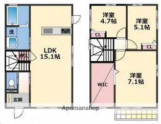 兵庫県姫路市西今宿1丁目【一戸建】の間取り