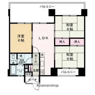 シャトラン白鷺Ⅱ【2階】の間取り