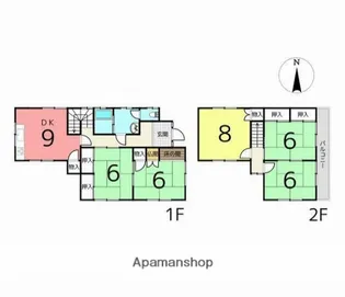兵庫県揖保郡太子町東南【一戸建】の間取り