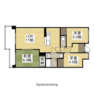 3LDKの間取り画像