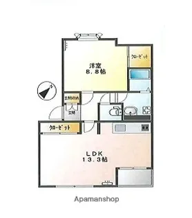 スカイドリーム【101号室】の間取り