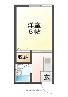 パナハイツ今宿【106号室】の間取り