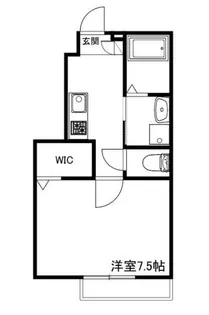 MERIDIES【107号室】の間取り